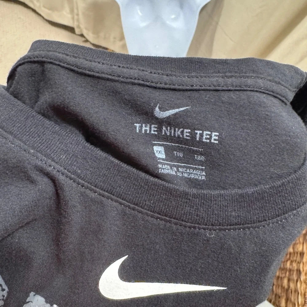 Nike XXL T-Shirt‎ Black Chicago CHI Town Southside Cotton Mens Tee